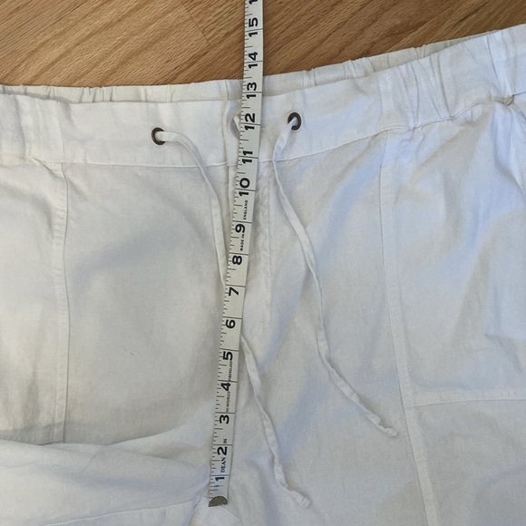 Women Within Linen Blend Shorts Womens 26W Cargo Beach Coastal Summer 11’inseam - Picture 9 of 12